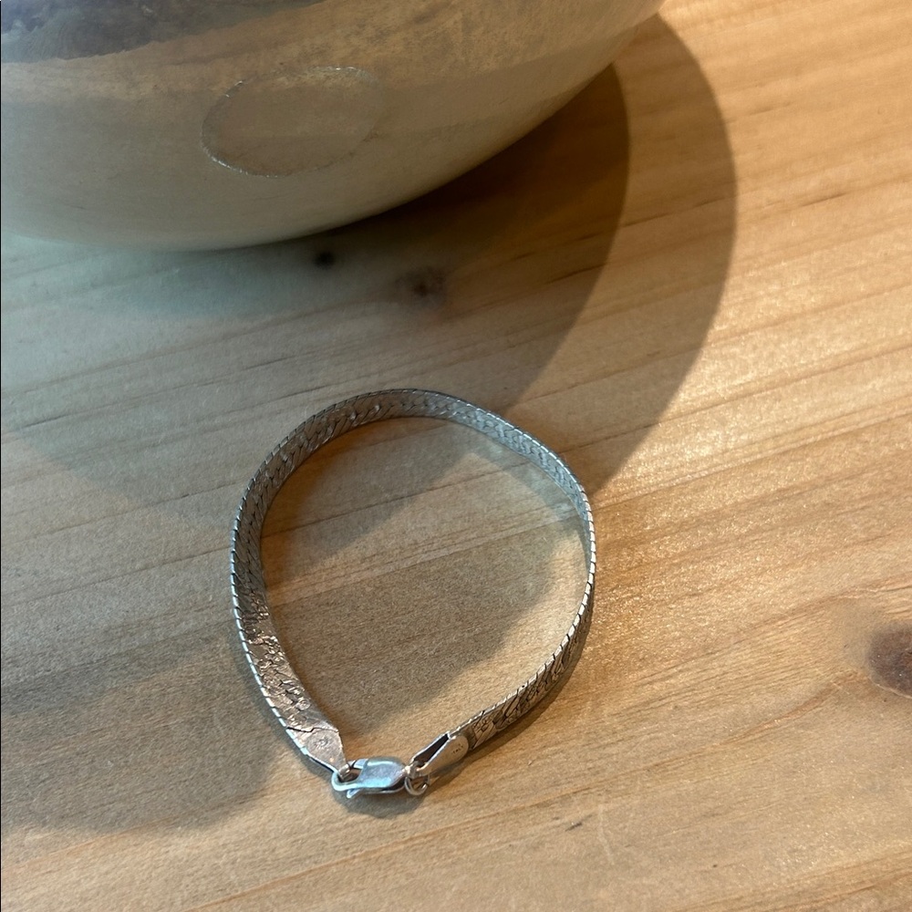 Italy 925 Silver Chain Bracelet